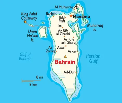 bahrain map